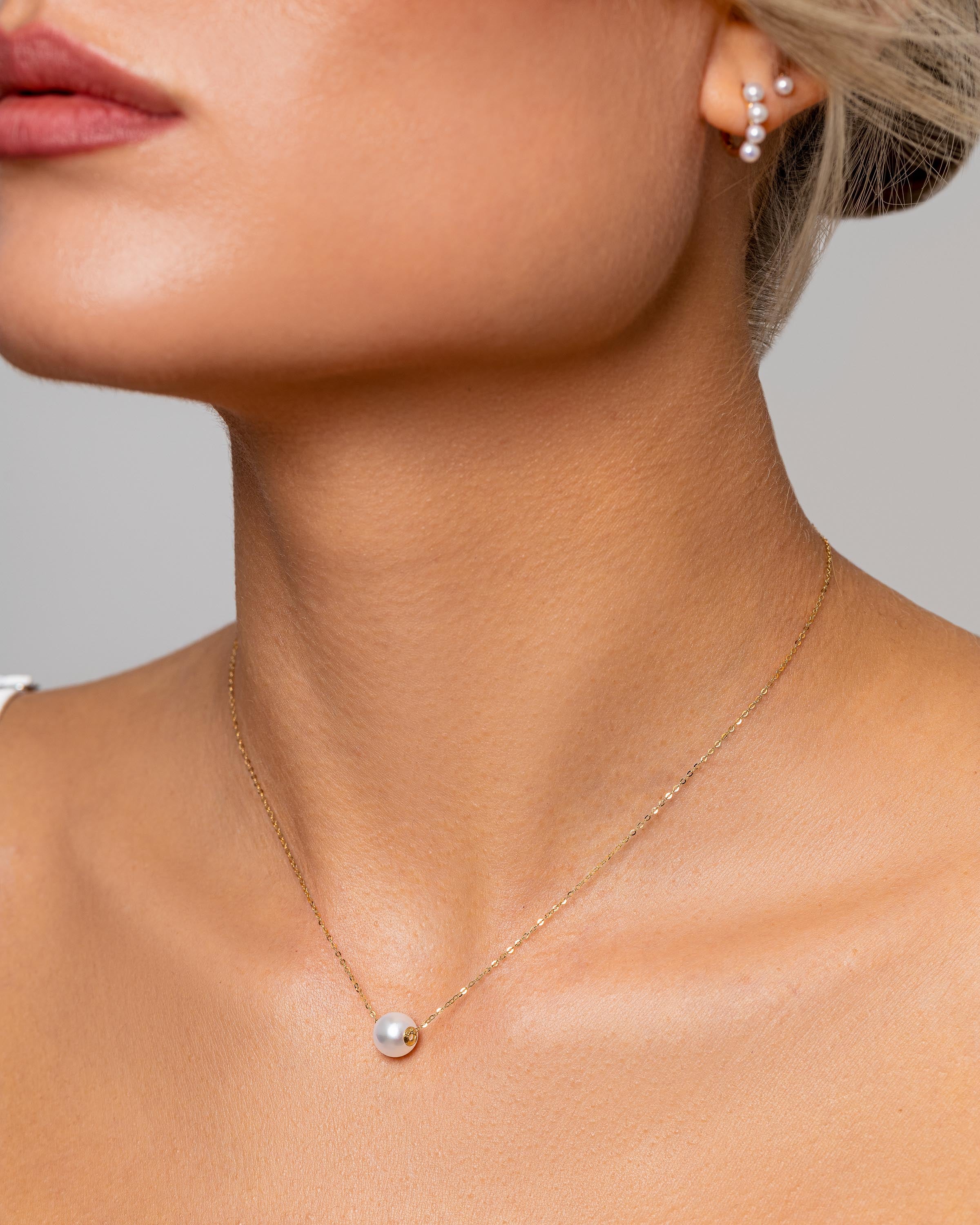 Treasure Single Pearl Necklace Silver - Syster P